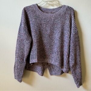 XS/S Express multicolored sweater open braided back